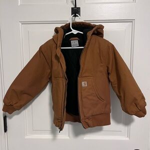 Carhartt Boys' Canvas Insulated Hooded Active Jacket